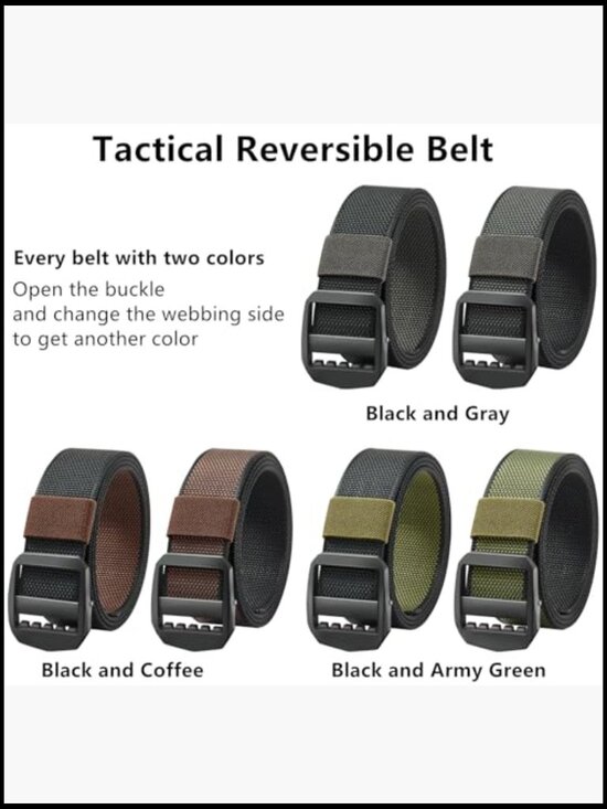 Tactical Nylon Convertible TDU Belt, Heavy Duty Webbing, Adjustable Buckle main image 6